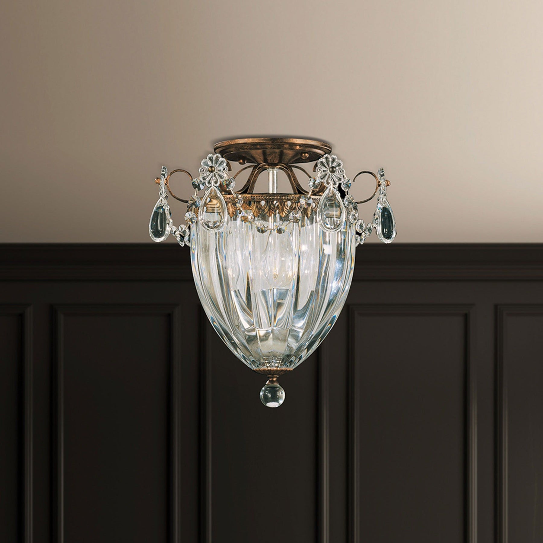 Bagate 3-Light Close-to-Ceiling