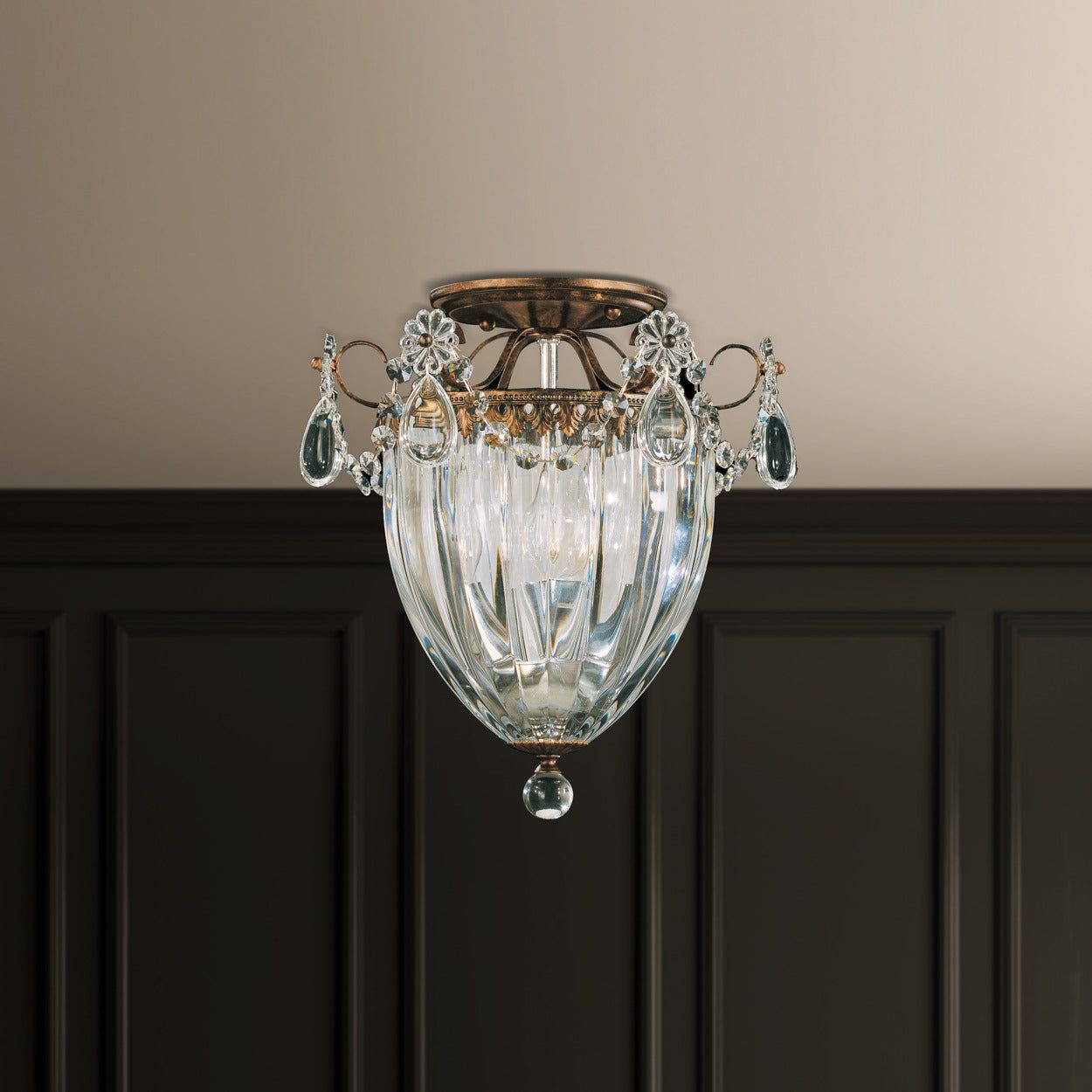 Bagate 3-Light Close-to-Ceiling