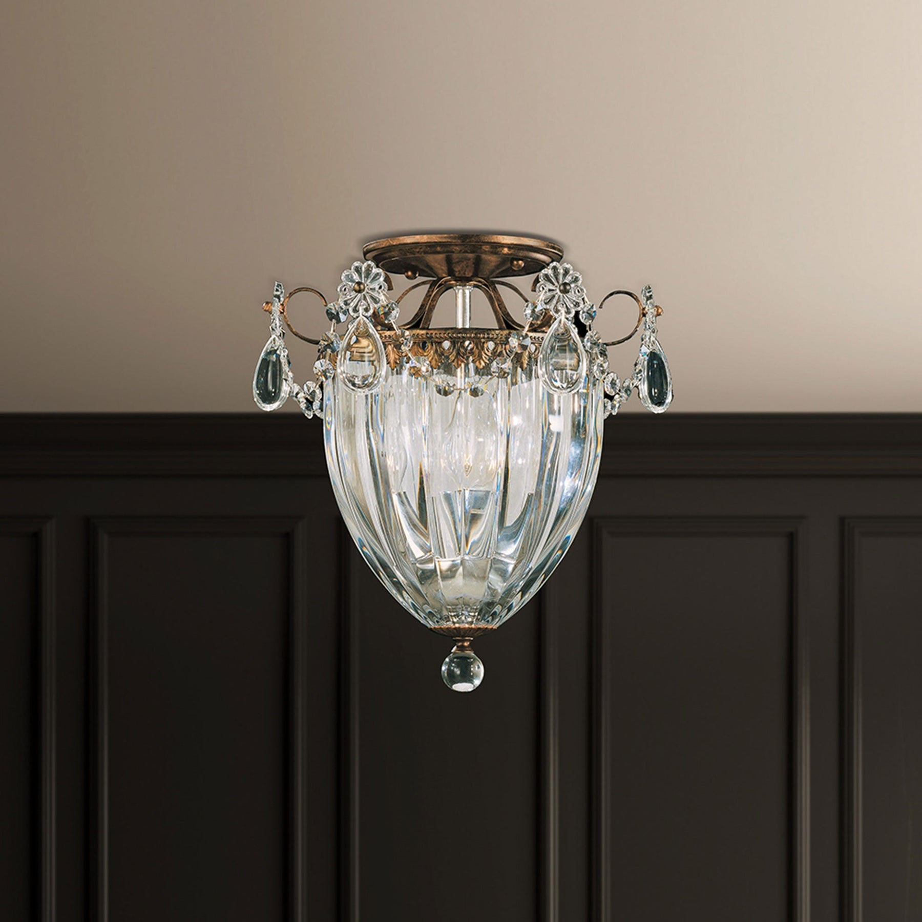 Bagate 3-Light Close-to-Ceiling