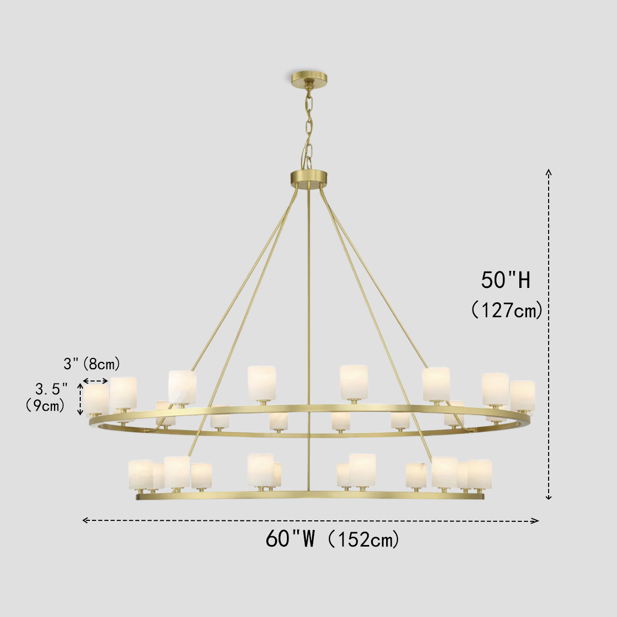 Balle Round Chandelier