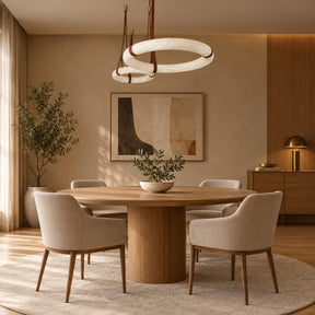 Cuoio Ring Leather Pendant Light