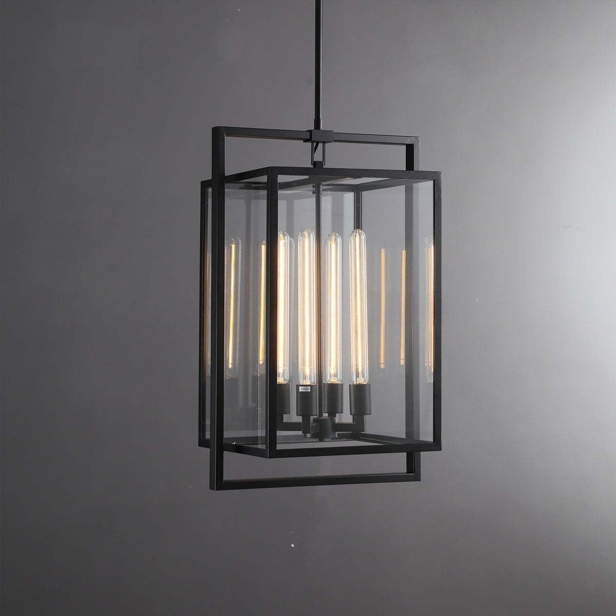 Becker Glass Lantern Modern Pendant