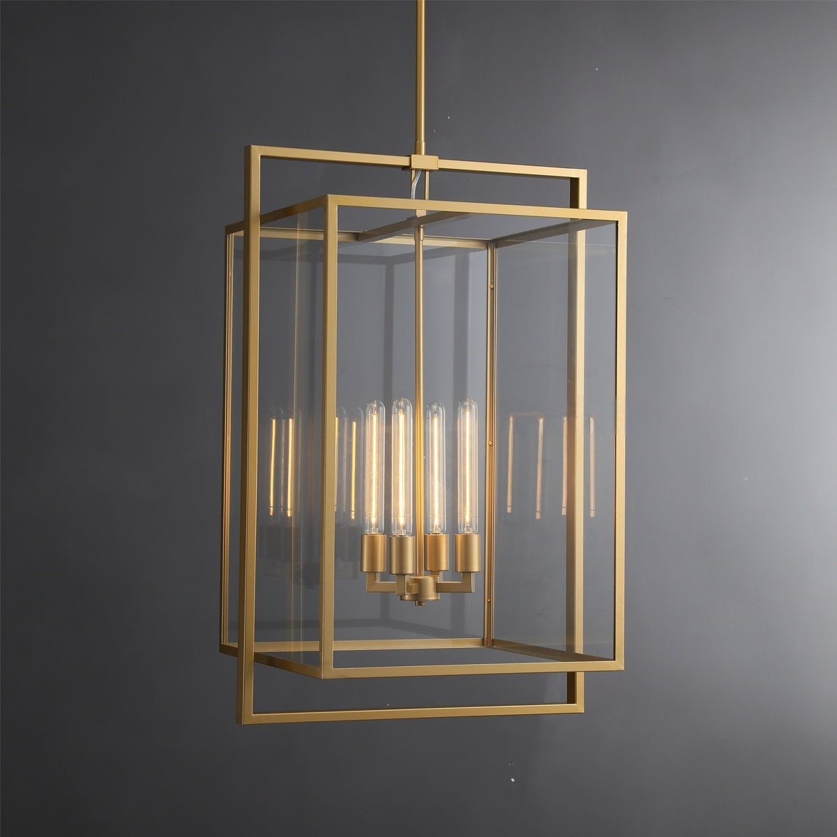 Becker Glass Lantern Modern Pendant