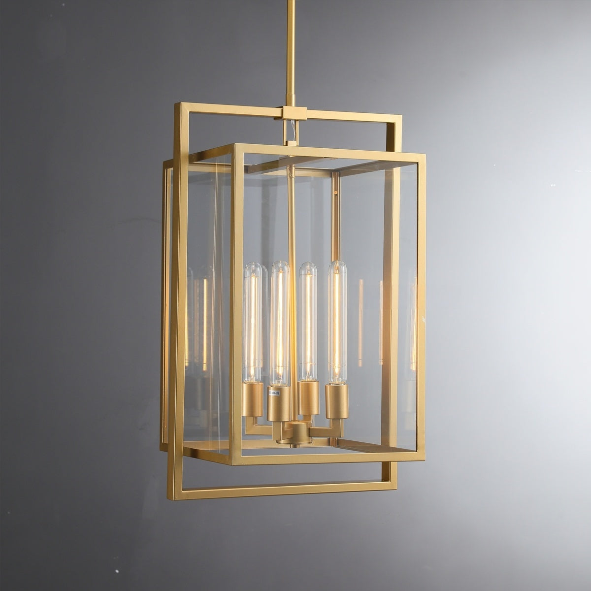 Becker Glass Lantern Modern Pendant