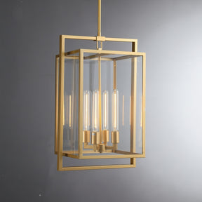 Becker Glass Lantern Modern Pendant