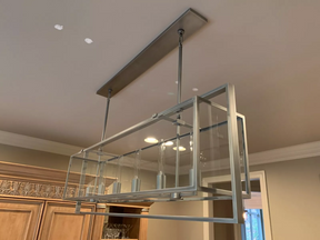 Becker Glass Retangular Chandelier for Living Room, Dining Table