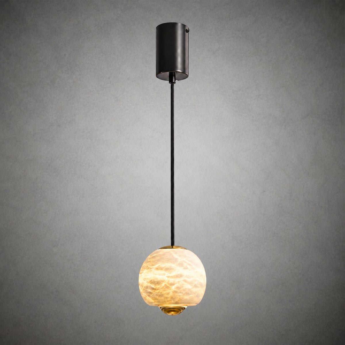 Orbelle  Bedroom Pendant Light  Alabaster Globe Modern