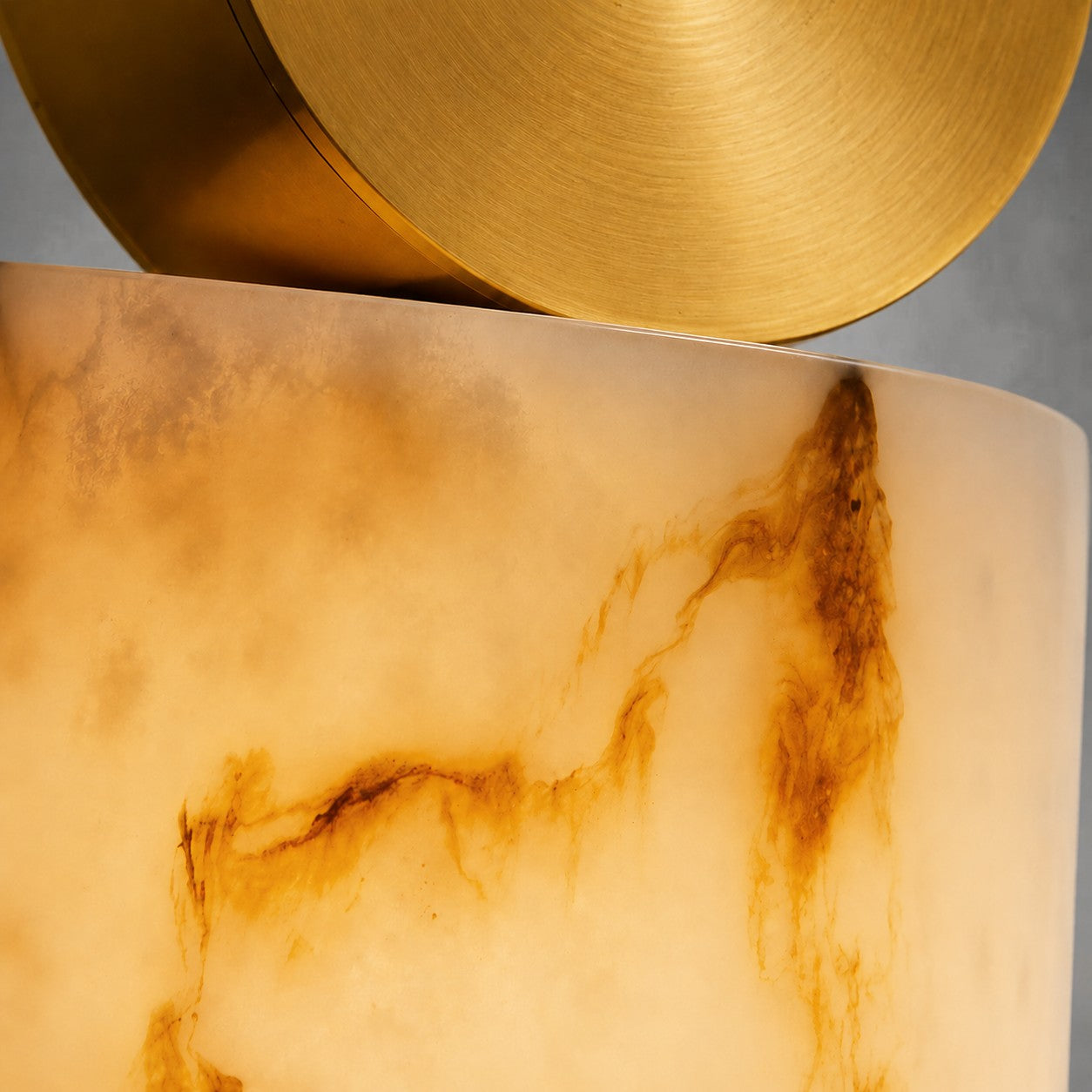 Lunessa  Bedroom Pendant Light  Spanish Alabaster Mid-Century Modern