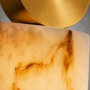Lunessa  Bedroom Pendant Light  Spanish Alabaster Mid-Century Modern