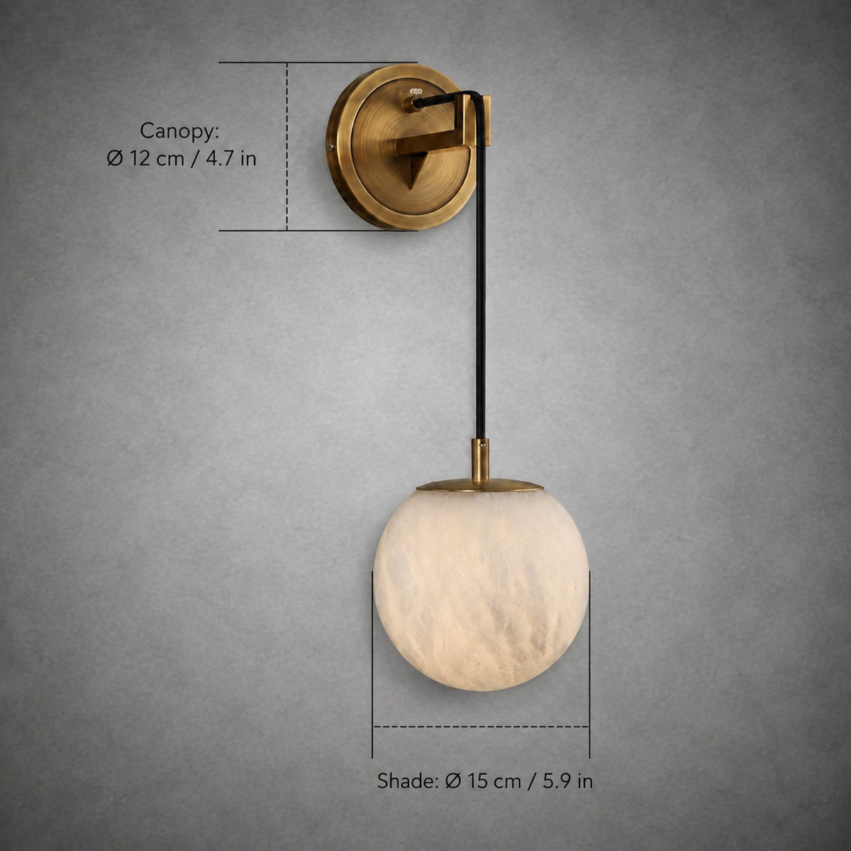 Wall Pendant  Spanish Alabaster Mid-Century Modern