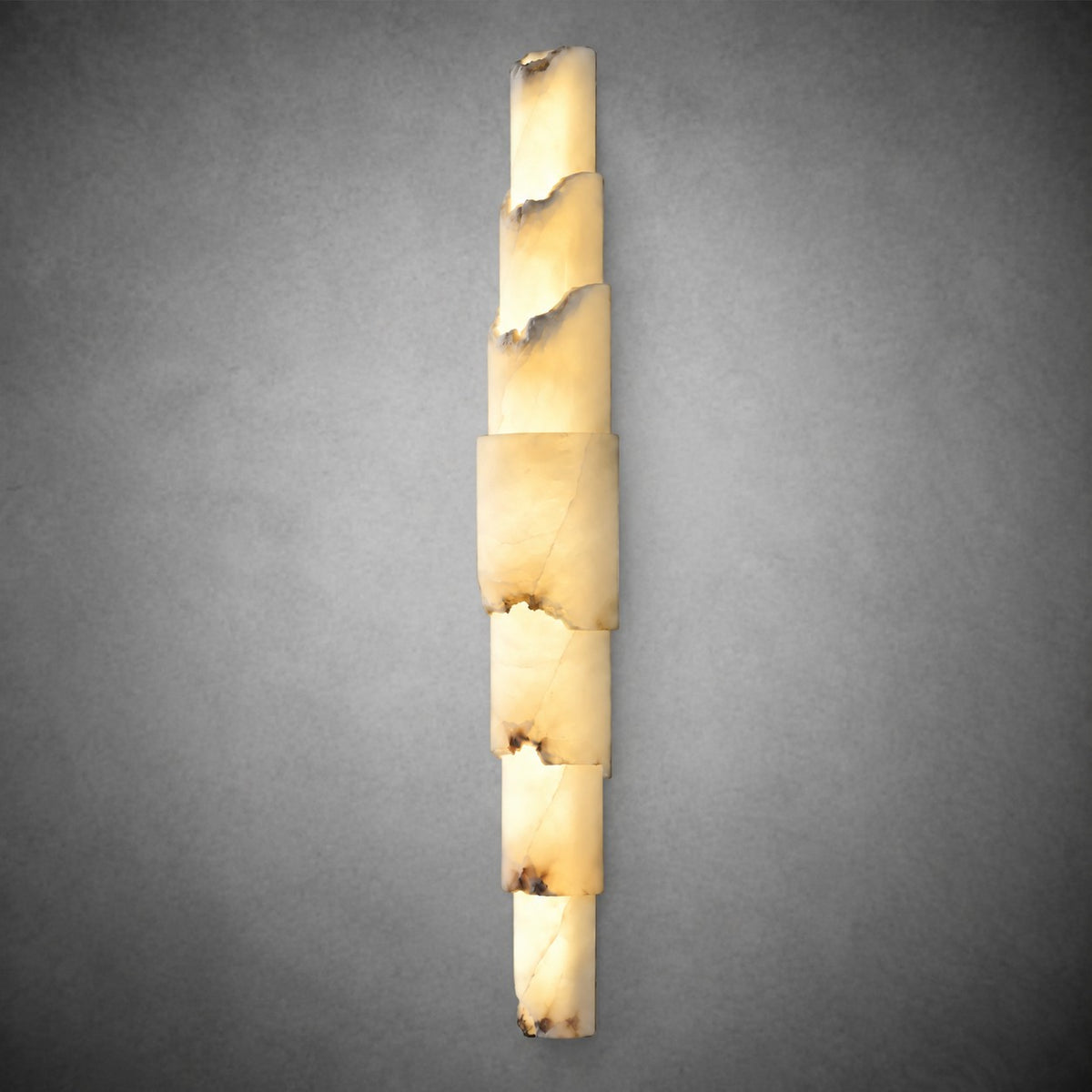 Stravelle  Bedroom Wall Sconce  Layered Alabaster Organic Modern