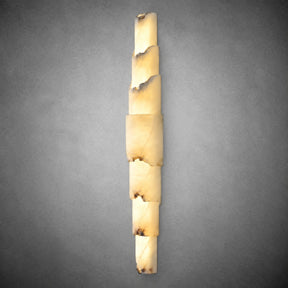 Stravelle  Bedroom Wall Sconce  Layered Alabaster Organic Modern