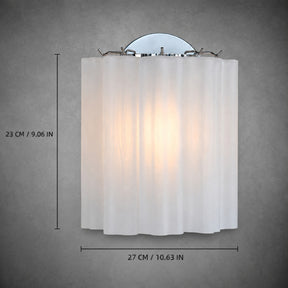 Wall Sconce  Murano-Style Fluted Glass