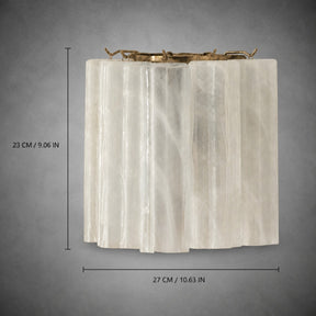 Wall Sconce  Murano-Style Fluted Glass