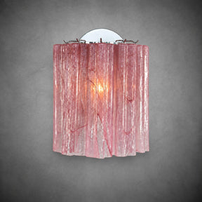 Wall Sconce  Murano-Style Fluted Glass