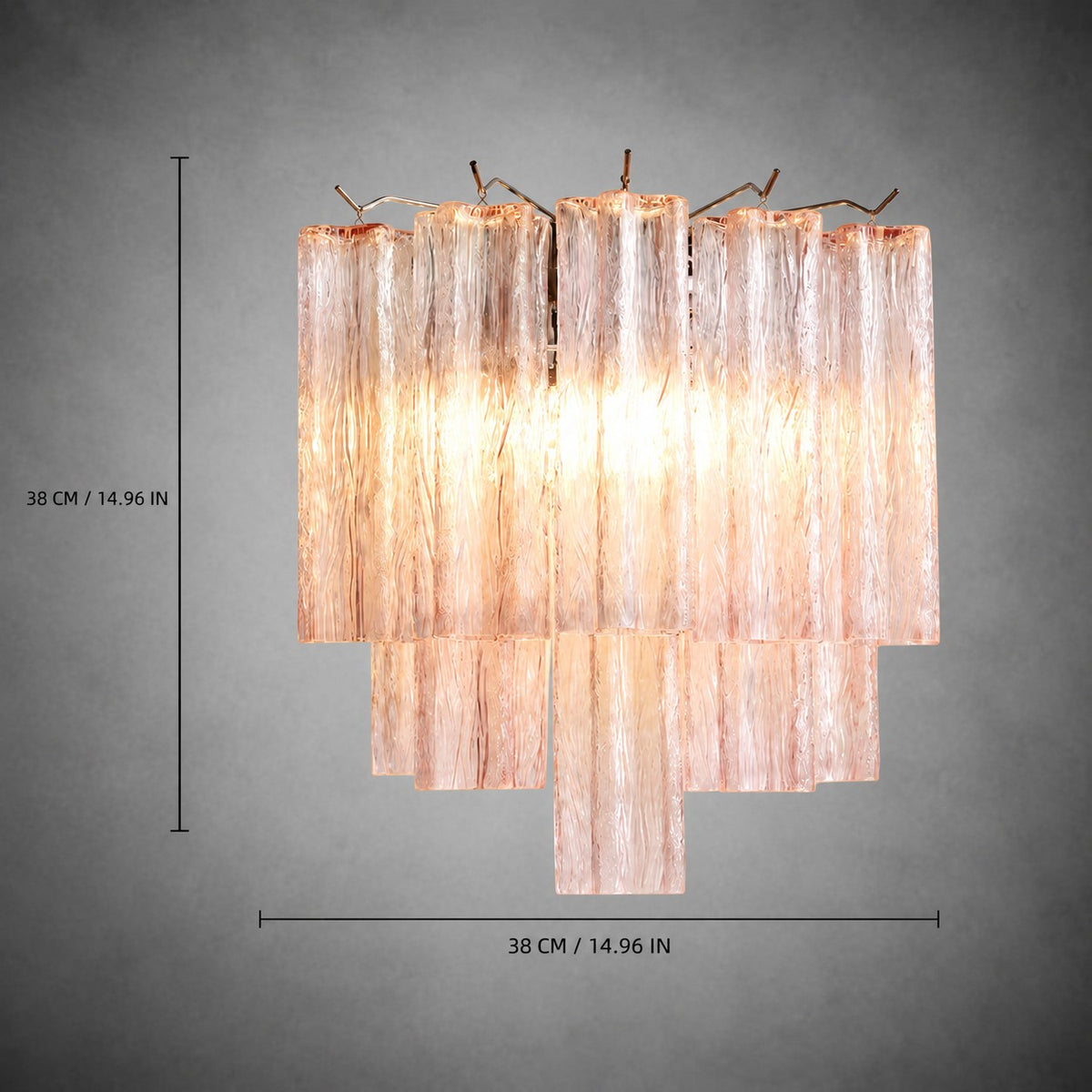Wall Sconce Murano-Style Glass