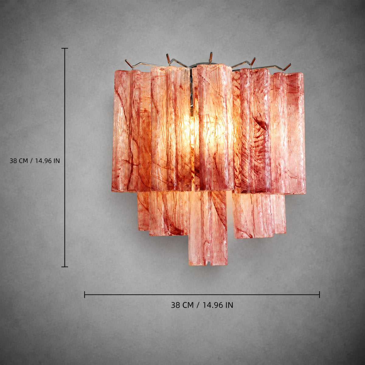 Wall Sconce Murano-Style Glass