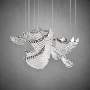 Bird Feather Wings LED Chandelier