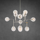 Bistro Globe Clear Glass Chandelier 42″