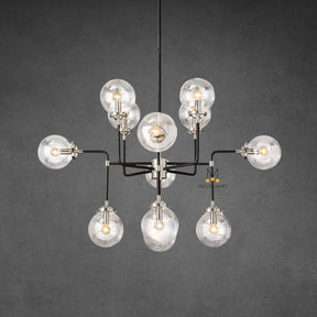 Bistro Globe Clear Glass Chandelier 42″