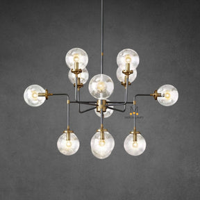 Bistro Globe Clear Glass Chandelier 42″