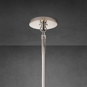 Bistro Globe Milk Glass Chandelier 42″