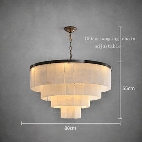 Alabaster Tiered Chandelier