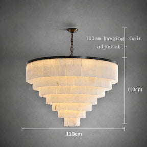 Alabaster Tiered Chandelier