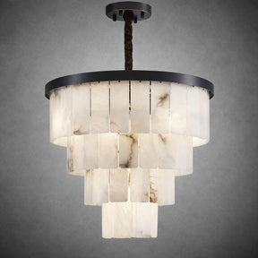 Alabaster Tiered Chandelier