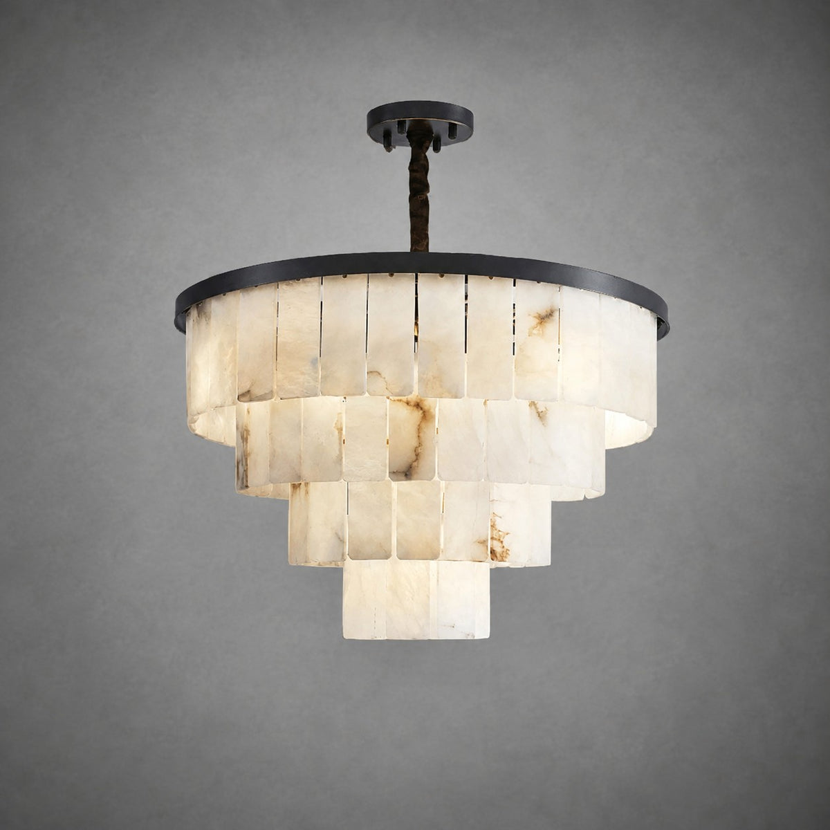 Alabaster Tiered Chandelier
