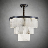 Alabaster Tiered Chandelier