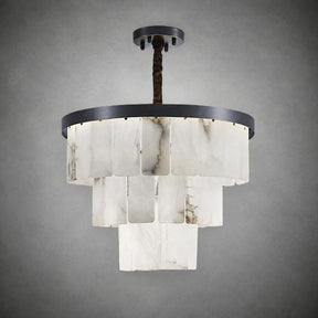 Alabaster Tiered Chandelier