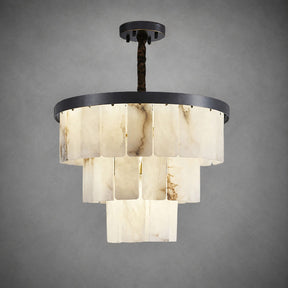 Alabaster Tiered Chandelier