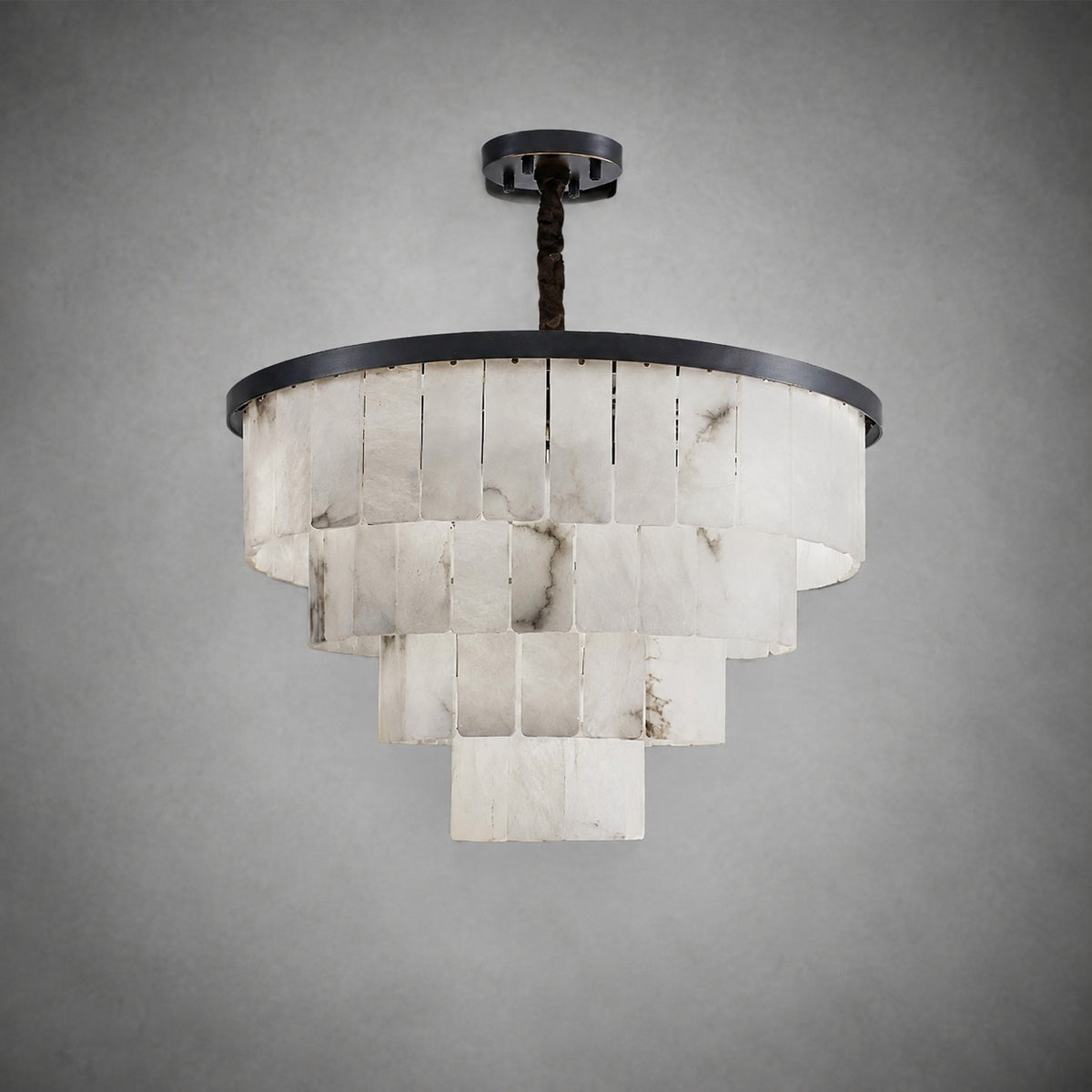 Alabaster Tiered Chandelier