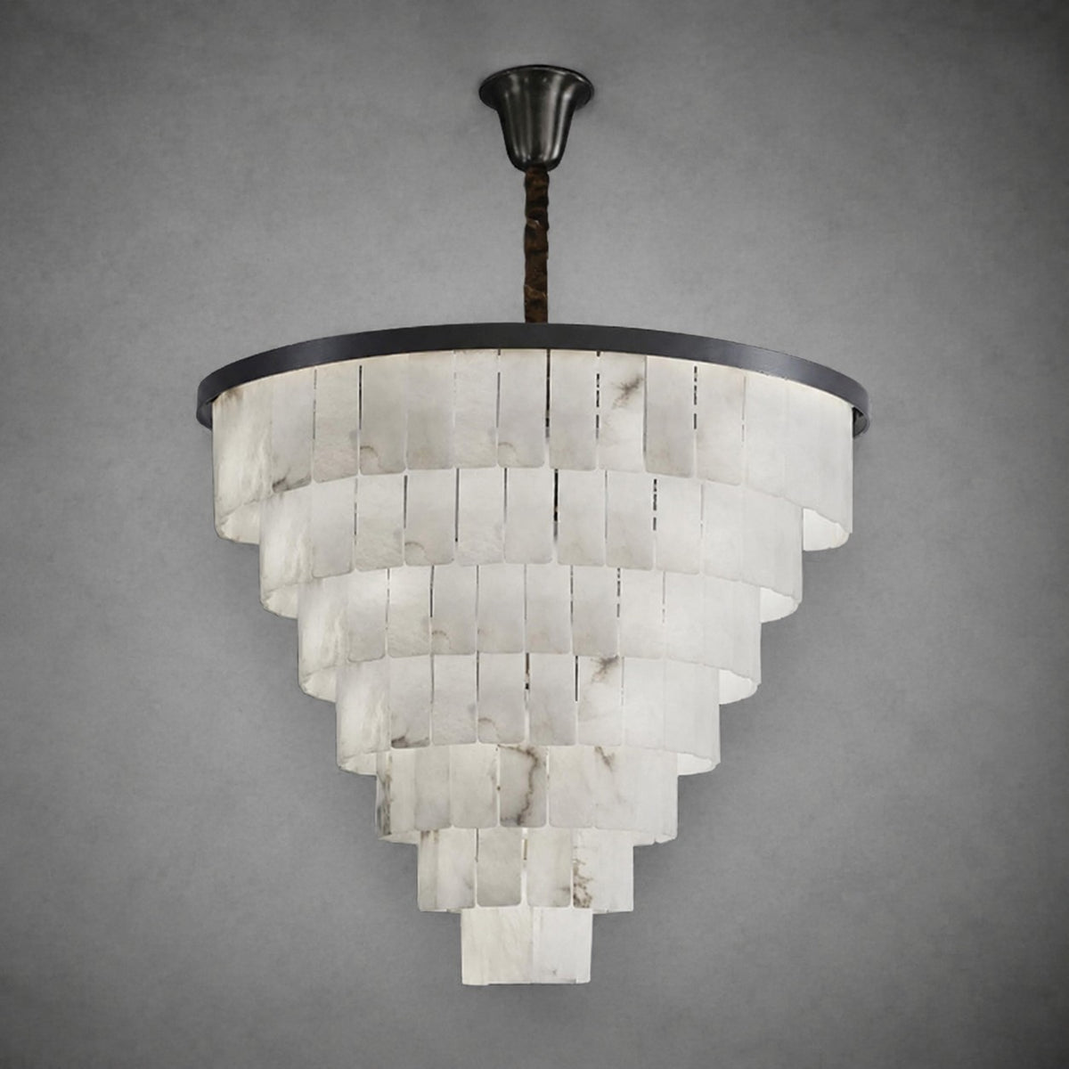 Alabaster Tiered Chandelier