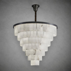 Alabaster Tiered Chandelier