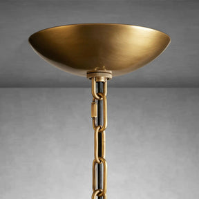 Blaire Round Molten Glass Chandelier – Clear, White, Brown Options