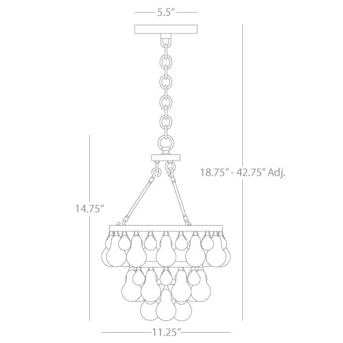 Eamon Modern Pendant 11.25''W