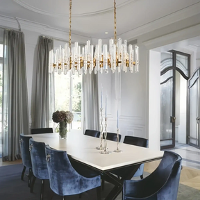 Gleam Series K9 Crystal Glass Linear Chandelier