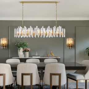 Gleam Series K9 Crystal Glass Linear Chandelier