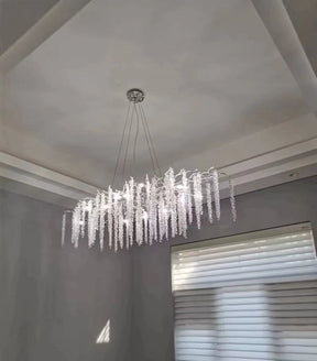 Branch Style Ceiling Light Crystal icicle Chandelier For Dining Table for Modern Home