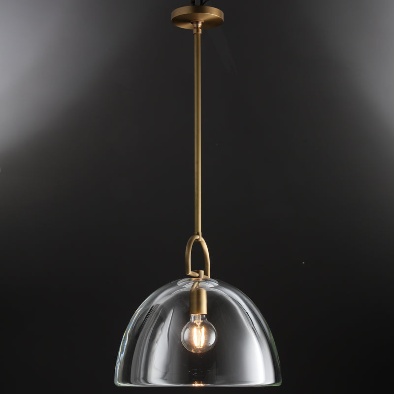 Brandon Dome Pendant 7"/ 11"/14", Kitchen Island Pendant Lamp Fixture