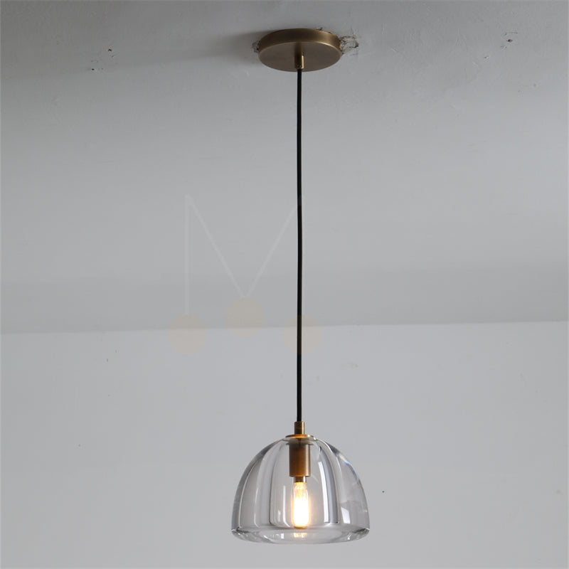 Brandon Dome Pendant 7"/ 11"/14", Kitchen Island Pendant Lamp Fixture