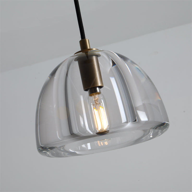 Brandon Dome Pendant 7"/ 11"/14", Kitchen Island Pendant Lamp Fixture