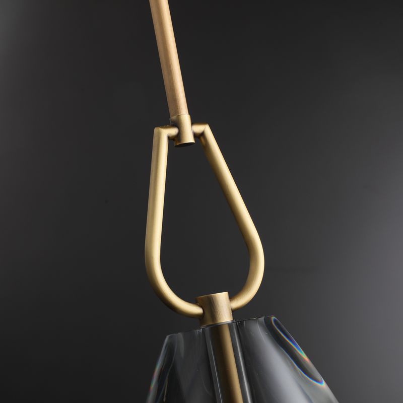 Brandon Flute Pendant 6"/ 8"/ 9", Modern Crystal Kitchen Pendants Lamp