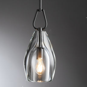 Brandon Flute Pendant 6"/ 8"/ 9", Modern Crystal Kitchen Pendants Lamp