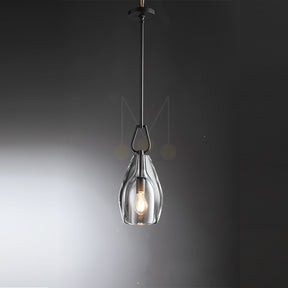 Brandon Flute Pendant 6"/ 8"/ 9", Modern Crystal Kitchen Pendants Lamp