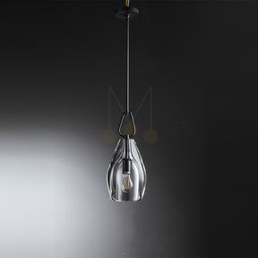 Brandon Flute Pendant 6"/ 8"/ 9", Modern Crystal Kitchen Pendants Lamp