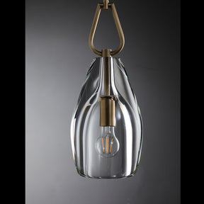 Brandon Flute Pendant 6"/ 8"/ 9", Modern Crystal Kitchen Pendants Lamp
