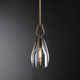 Brandon Flute Pendant 6"/ 8"/ 9", Modern Crystal Kitchen Pendants Lamp